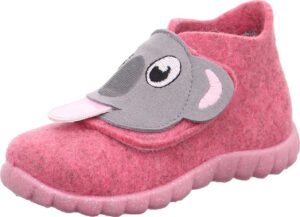 SUPERFIT Pantofle 'Happy' pink / šedá